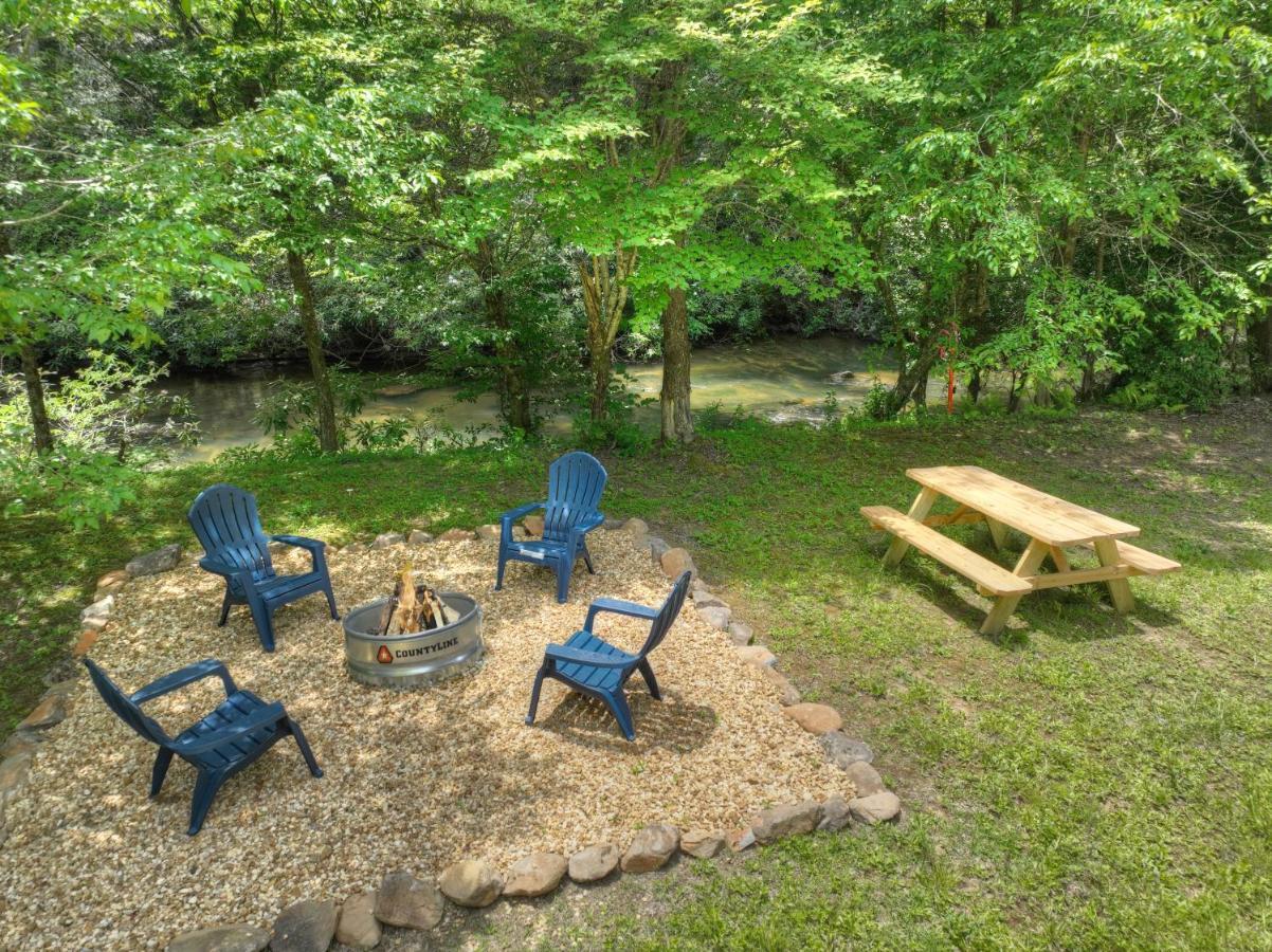 The Chariot - Creek Front With Hottub, Fire Pits, Billiards, Ev Charger - Sandalwood Stays Blue Ridge Luaran gambar