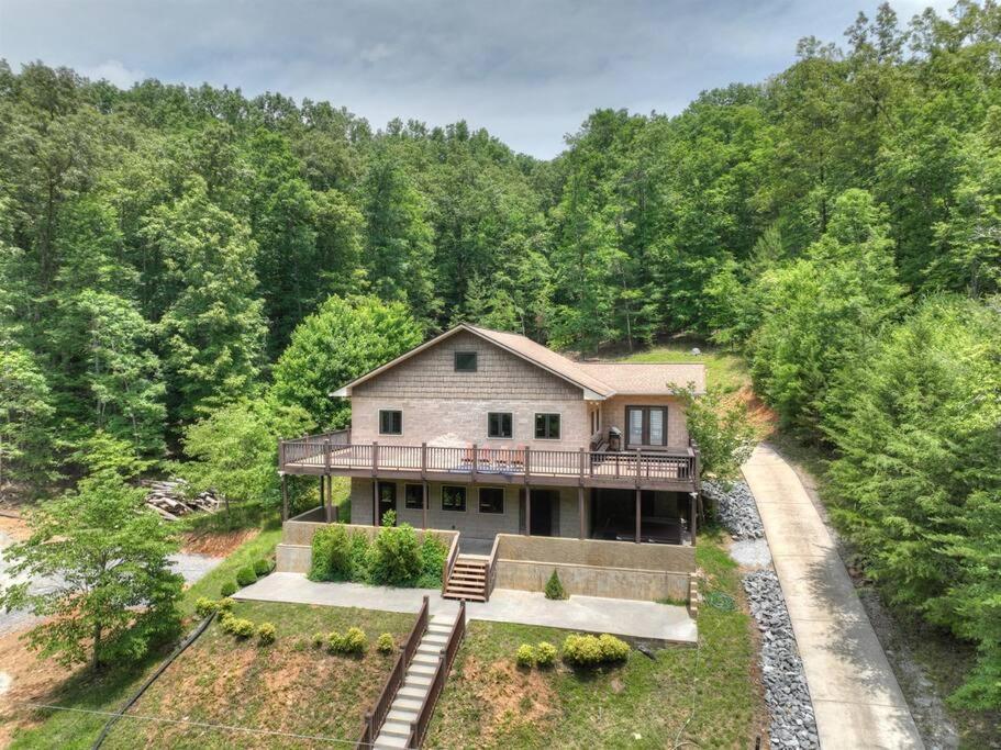 The Chariot - Creek Front With Hottub, Fire Pits, Billiards, Ev Charger - Sandalwood Stays Blue Ridge Luaran gambar